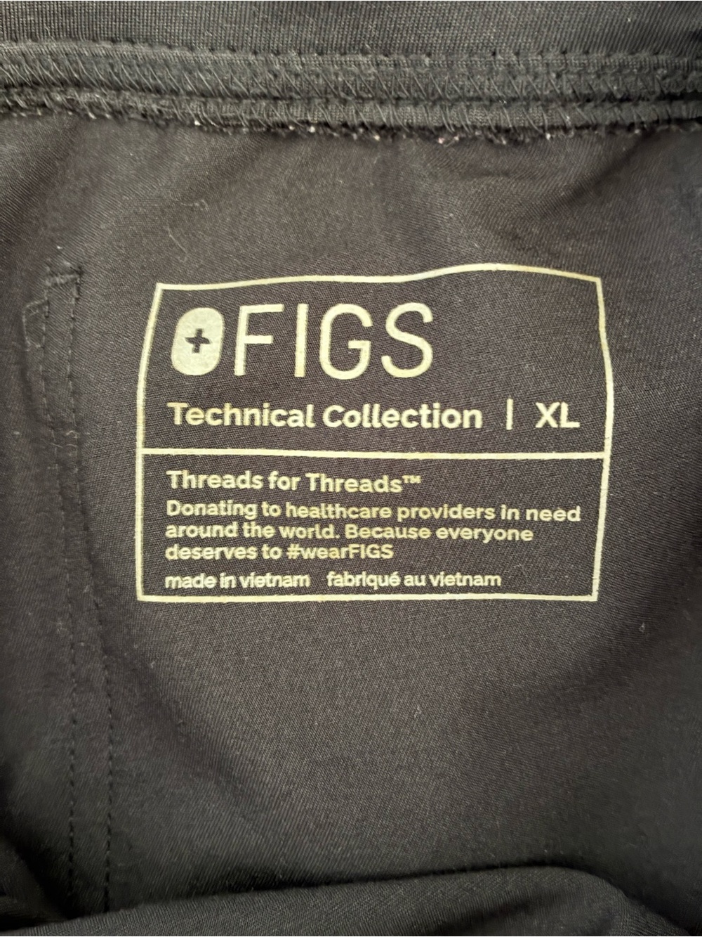 Figs Technical Collection Straight Leg Pants in Black